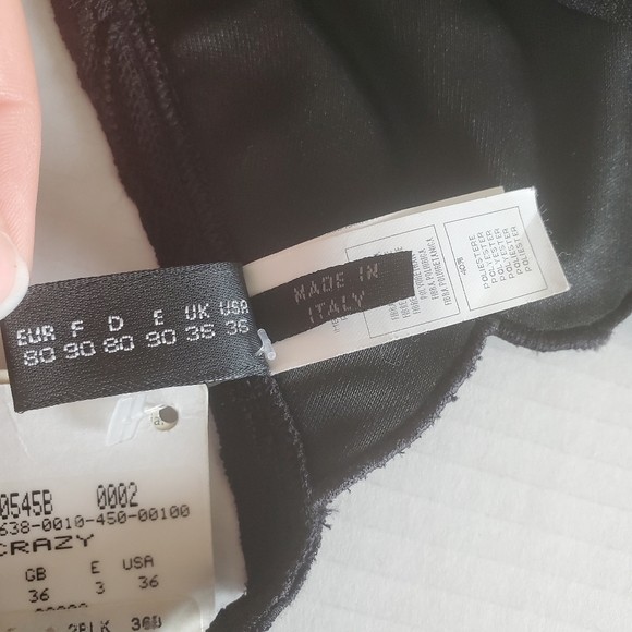 SOLD MARVEL By LA PERLA Black Lace Padded Triangle - Picture 11 of 12